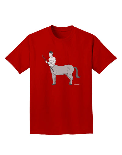 Greek Mythology Centaur Design - Grayscale Adult Dark T-Shirt by TooLoud-Mens T-Shirt-TooLoud-Red-Small-Davson Sales