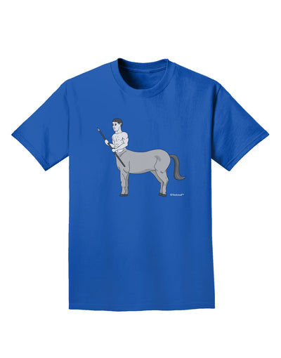 Greek Mythology Centaur Design - Grayscale Adult Dark T-Shirt by TooLoud-Mens T-Shirt-TooLoud-Royal-Blue-Small-Davson Sales