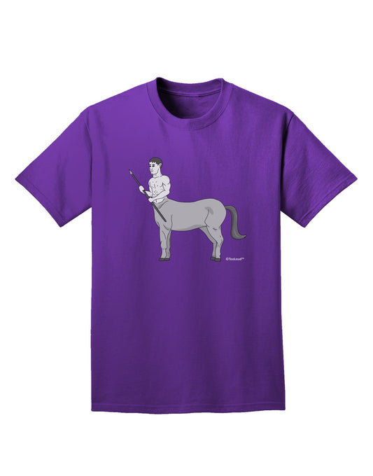 Greek Mythology Centaur Design - Grayscale Adult Dark T-Shirt by TooLoud-Mens T-Shirt-TooLoud-Purple-Small-Davson Sales