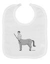 Greek Mythology Centaur Design - Grayscale Baby Bib by TooLoud