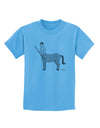 Greek Mythology Centaur Design - Grayscale Childrens T-Shirt by TooLoud-Childrens T-Shirt-TooLoud-Aquatic-Blue-X-Small-Davson Sales