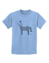 Greek Mythology Centaur Design - Grayscale Childrens T-Shirt by TooLoud-Childrens T-Shirt-TooLoud-Light-Blue-X-Small-Davson Sales