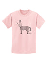 Greek Mythology Centaur Design - Grayscale Childrens T-Shirt by TooLoud-Childrens T-Shirt-TooLoud-PalePink-X-Small-Davson Sales