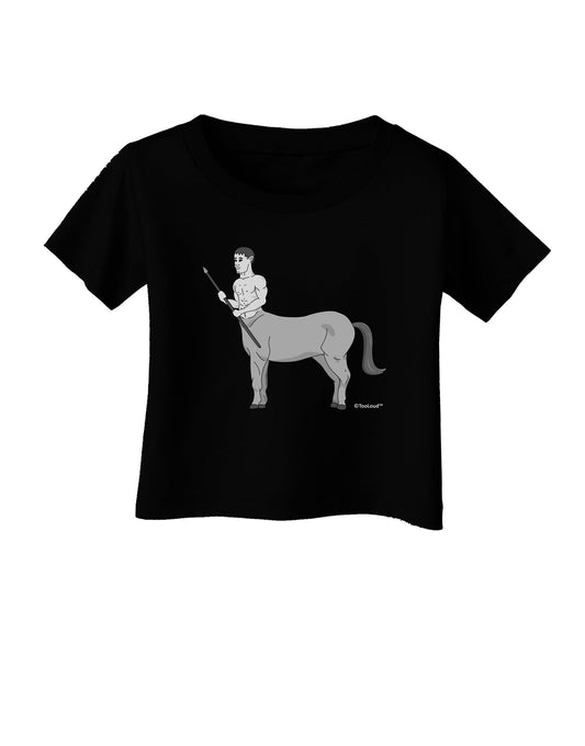 Greek Mythology Centaur Design - Grayscale Infant T-Shirt Dark by TooLoud-Infant T-Shirt-TooLoud-Black-06-Months-Davson Sales