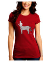 Greek Mythology Centaur Design - Grayscale Juniors Crew Dark T-Shirt by TooLoud-T-Shirts Juniors Tops-TooLoud-Red-Juniors Fitted Small-Davson Sales