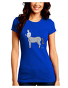 Greek Mythology Centaur Design - Grayscale Juniors Crew Dark T-Shirt by TooLoud-T-Shirts Juniors Tops-TooLoud-Royal-Blue-Juniors Fitted Small-Davson Sales