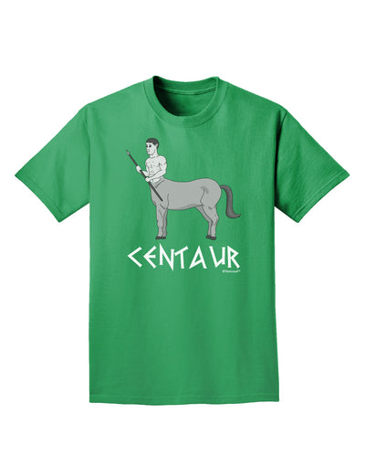 Greek Mythology Centaur Design - Grayscale - Text Adult Dark T-Shirt by TooLoud-Mens T-Shirt-TooLoud-Kelly-Green-Small-Davson Sales