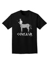 Greek Mythology Centaur Design - Grayscale - Text Adult Dark T-Shirt by TooLoud-Mens T-Shirt-TooLoud-Black-Small-Davson Sales