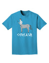 Greek Mythology Centaur Design - Grayscale - Text Adult Dark T-Shirt by TooLoud-Mens T-Shirt-TooLoud-Turquoise-Small-Davson Sales