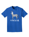 Greek Mythology Centaur Design - Grayscale - Text Adult Dark T-Shirt by TooLoud-Mens T-Shirt-TooLoud-Royal-Blue-Small-Davson Sales