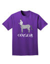 Greek Mythology Centaur Design - Grayscale - Text Adult Dark T-Shirt by TooLoud-Mens T-Shirt-TooLoud-Purple-Small-Davson Sales