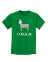 Greek Mythology Centaur Design - Grayscale - Text Childrens Dark T-Shirt by TooLoud-Childrens T-Shirt-TooLoud-Kelly-Green-X-Small-Davson Sales