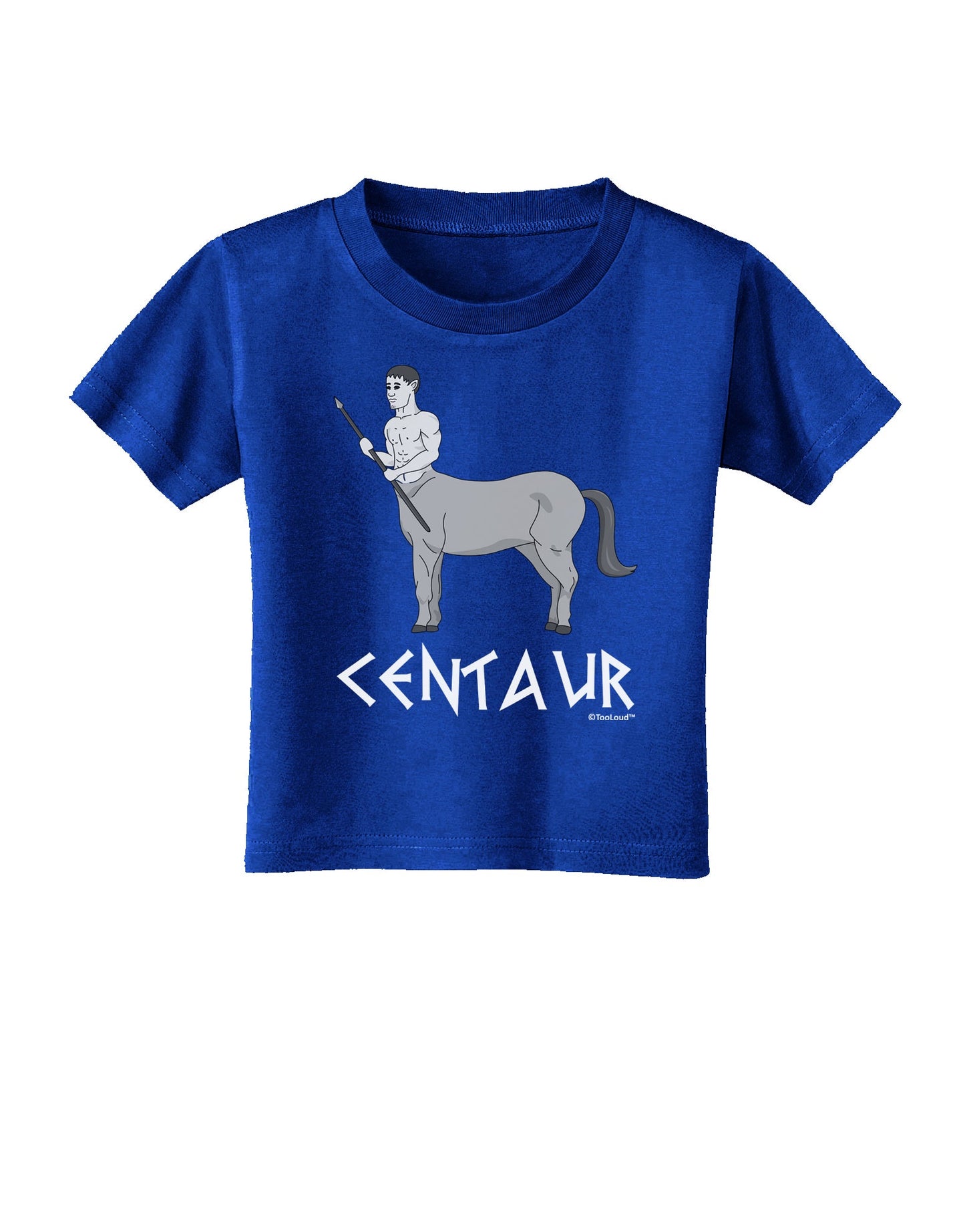 Greek Mythology Centaur Design - Grayscale - Text Toddler T-Shirt Dark by TooLoud-Toddler T-Shirt-TooLoud-Red-2T-Davson Sales