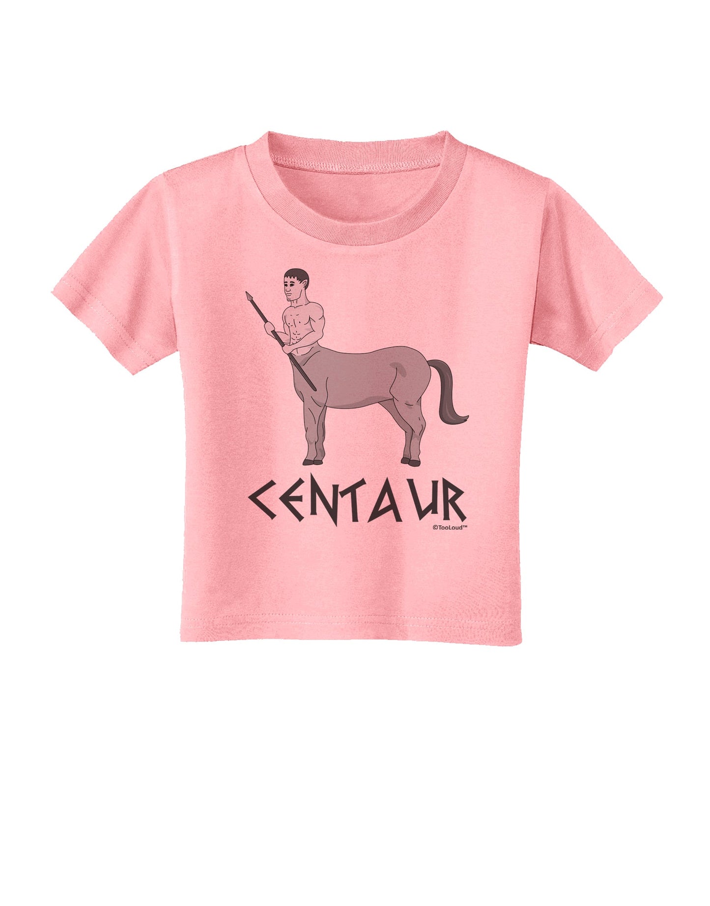 Greek Mythology Centaur Design - Grayscale - Text Toddler T-Shirt by TooLoud-Toddler T-Shirt-TooLoud-Candy-Pink-2T-Davson Sales