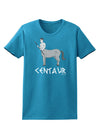 Greek Mythology Centaur Design - Grayscale - Text Womens Dark T-Shirt by TooLoud-Womens T-Shirt-TooLoud-Turquoise-X-Small-Davson Sales