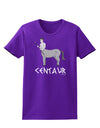 Greek Mythology Centaur Design - Grayscale - Text Womens Dark T-Shirt by TooLoud-Womens T-Shirt-TooLoud-Purple-X-Small-Davson Sales