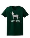 Greek Mythology Centaur Design - Grayscale - Text Womens Dark T-Shirt by TooLoud-Womens T-Shirt-TooLoud-Forest-Green-Small-Davson Sales