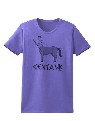 Greek Mythology Centaur Design - Grayscale - Text Womens T-Shirt by TooLoud-Womens T-Shirt-TooLoud-Violet-X-Small-Davson Sales