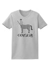 Greek Mythology Centaur Design - Grayscale - Text Womens T-Shirt by TooLoud-Womens T-Shirt-TooLoud-AshGray-X-Small-Davson Sales