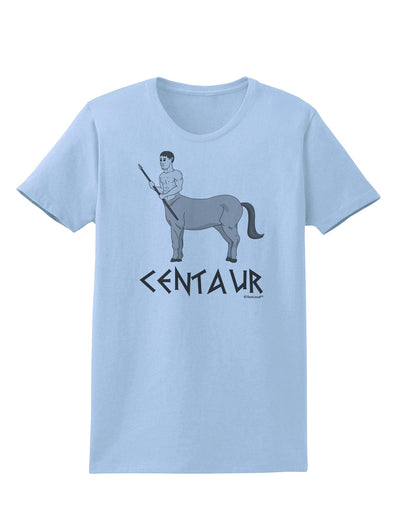 Greek Mythology Centaur Design - Grayscale - Text Womens T-Shirt by TooLoud-Womens T-Shirt-TooLoud-Light-Blue-X-Small-Davson Sales