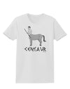 Greek Mythology Centaur Design - Grayscale - Text Womens T-Shirt by TooLoud-Womens T-Shirt-TooLoud-White-X-Small-Davson Sales