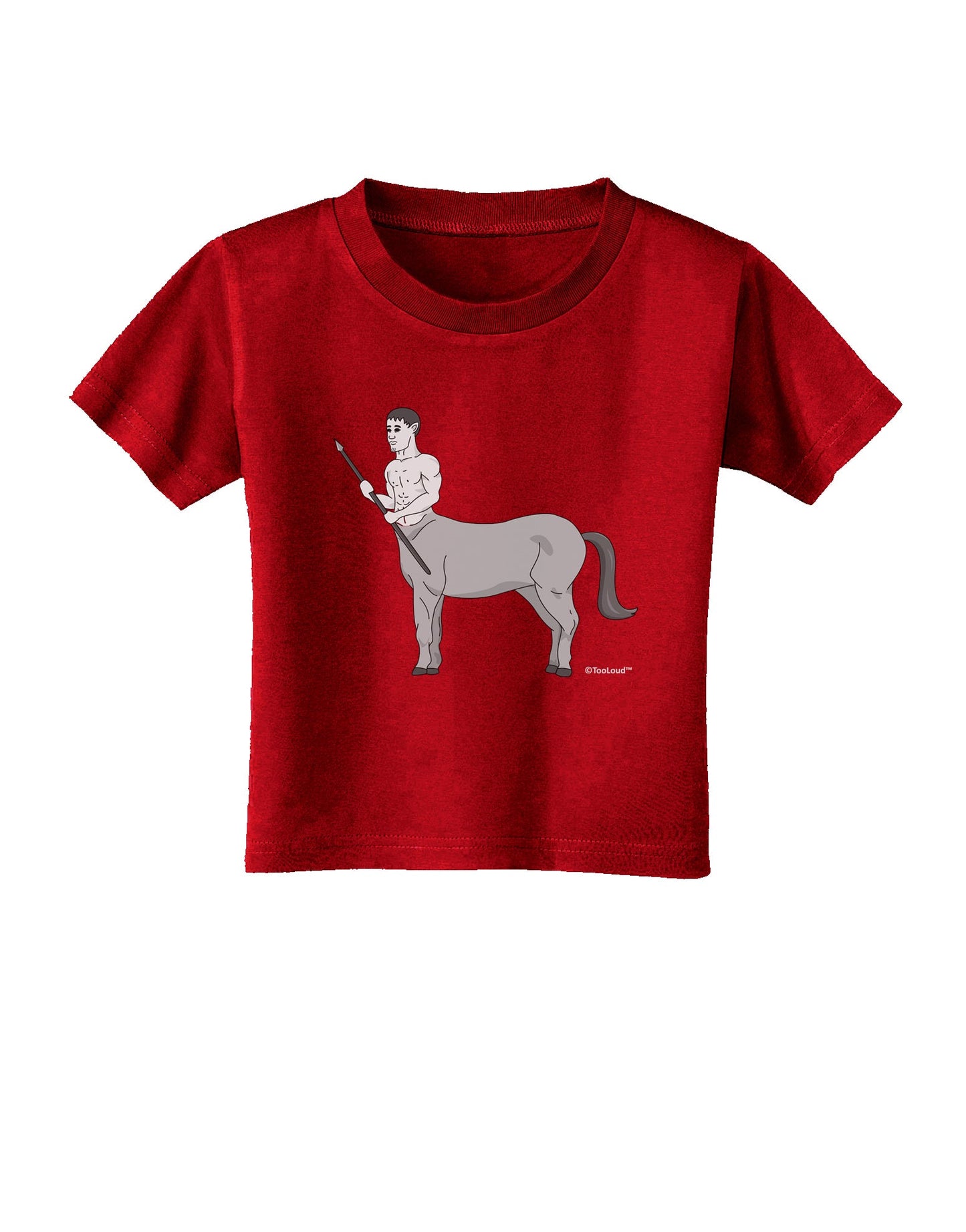 Greek Mythology Centaur Design - Grayscale Toddler T-Shirt Dark by TooLoud-Toddler T-Shirt-TooLoud-Clover-Green-2T-Davson Sales
