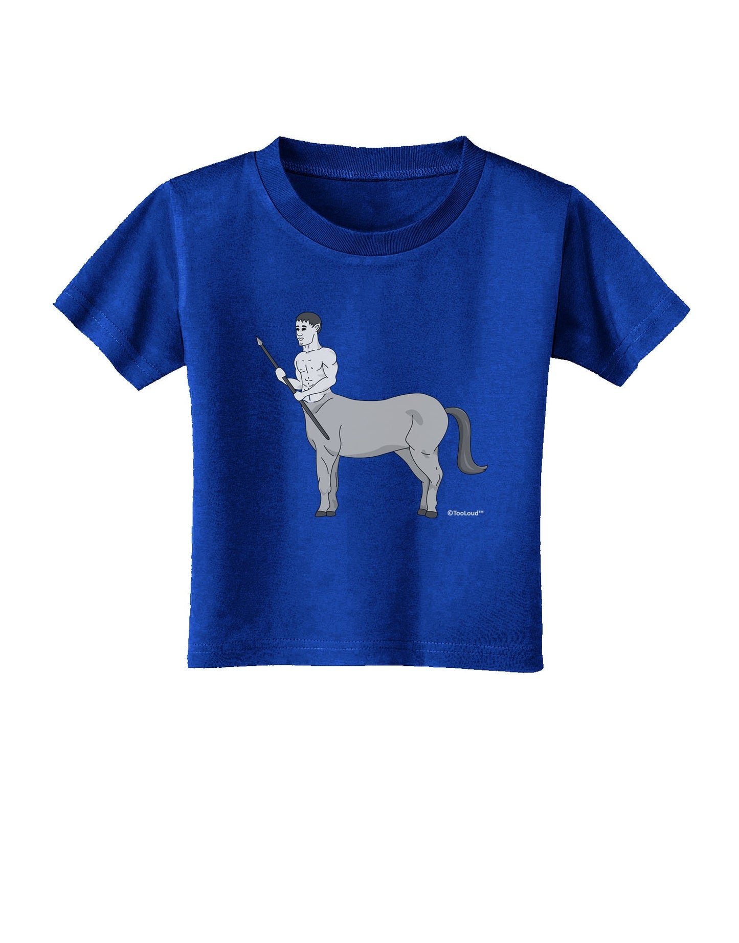 Greek Mythology Centaur Design - Grayscale Toddler T-Shirt Dark by TooLoud-Toddler T-Shirt-TooLoud-Red-2T-Davson Sales