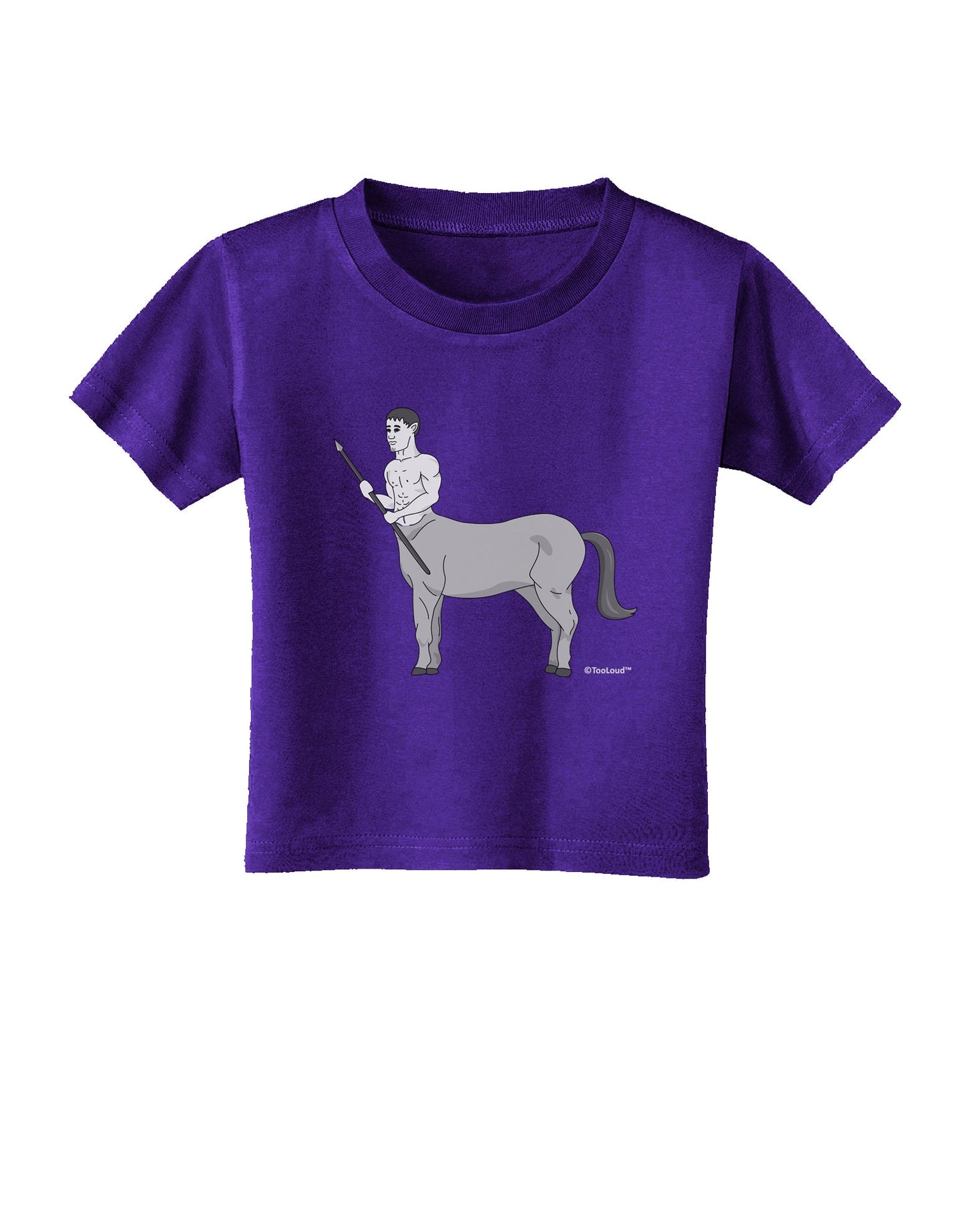 Greek Mythology Centaur Design - Grayscale Toddler T-Shirt Dark by TooLoud-Toddler T-Shirt-TooLoud-Purple-2T-Davson Sales