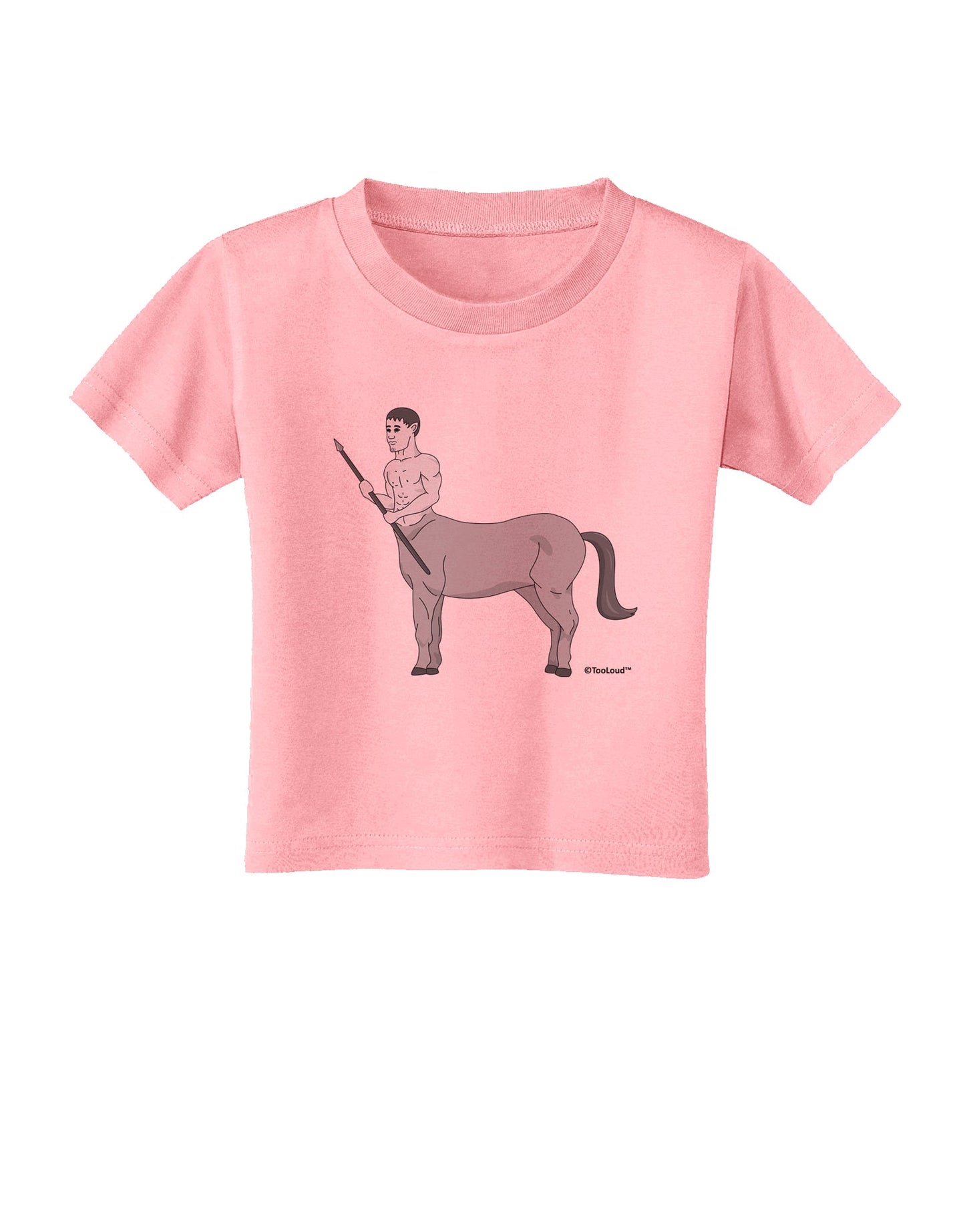 Greek Mythology Centaur Design - Grayscale Toddler T-Shirt by TooLoud-Toddler T-Shirt-TooLoud-Candy-Pink-2T-Davson Sales