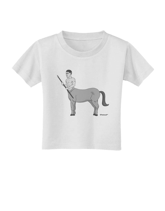 Greek Mythology Centaur Design - Grayscale Toddler T-Shirt by TooLoud-Toddler T-Shirt-TooLoud-White-2T-Davson Sales