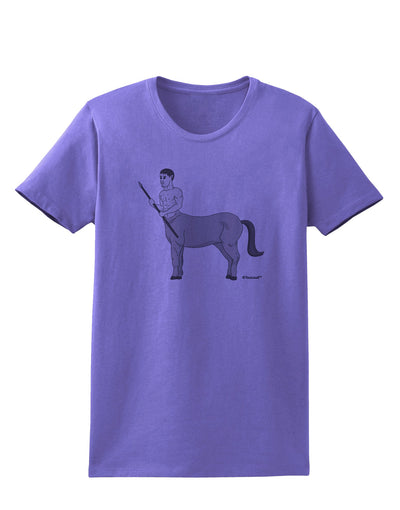 Greek Mythology Centaur Design - Grayscale Womens T-Shirt by TooLoud-Womens T-Shirt-TooLoud-Violet-X-Small-Davson Sales