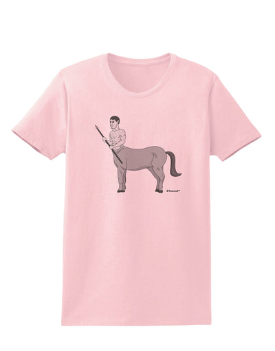 Greek Mythology Centaur Design - Grayscale Womens T-Shirt by TooLoud-Womens T-Shirt-TooLoud-PalePink-X-Small-Davson Sales