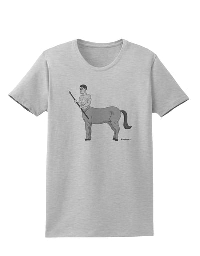 Greek Mythology Centaur Design - Grayscale Womens T-Shirt by TooLoud-Womens T-Shirt-TooLoud-AshGray-X-Small-Davson Sales