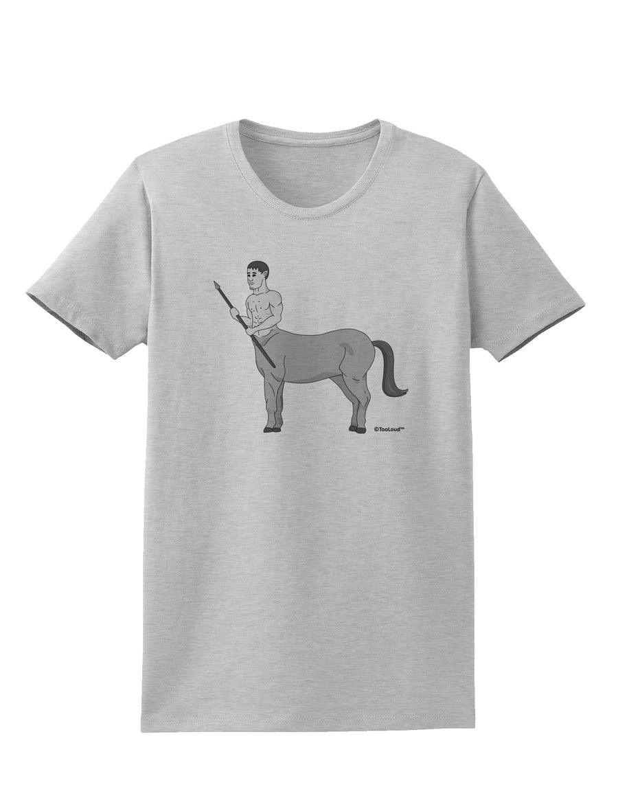 Greek Mythology Centaur Design - Grayscale Womens T-Shirt by TooLoud-Womens T-Shirt-TooLoud-White-X-Small-Davson Sales