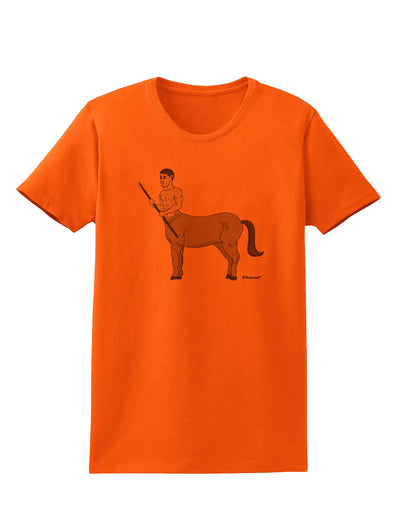 Greek Mythology Centaur Design - Grayscale Womens T-Shirt by TooLoud-Womens T-Shirt-TooLoud-Orange-X-Small-Davson Sales