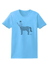 Greek Mythology Centaur Design - Grayscale Womens T-Shirt by TooLoud-Womens T-Shirt-TooLoud-Aquatic-Blue-X-Small-Davson Sales