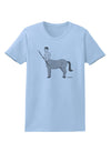 Greek Mythology Centaur Design - Grayscale Womens T-Shirt by TooLoud-Womens T-Shirt-TooLoud-Light-Blue-X-Small-Davson Sales