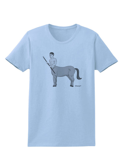 Greek Mythology Centaur Design - Grayscale Womens T-Shirt by TooLoud-Womens T-Shirt-TooLoud-Light-Blue-X-Small-Davson Sales