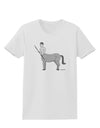 Greek Mythology Centaur Design - Grayscale Womens T-Shirt by TooLoud-Womens T-Shirt-TooLoud-White-X-Small-Davson Sales