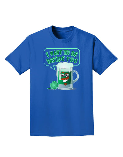 Green Beer - Inside You Adult Dark T-Shirt-Mens T-Shirt-TooLoud-Royal-Blue-Small-Davson Sales