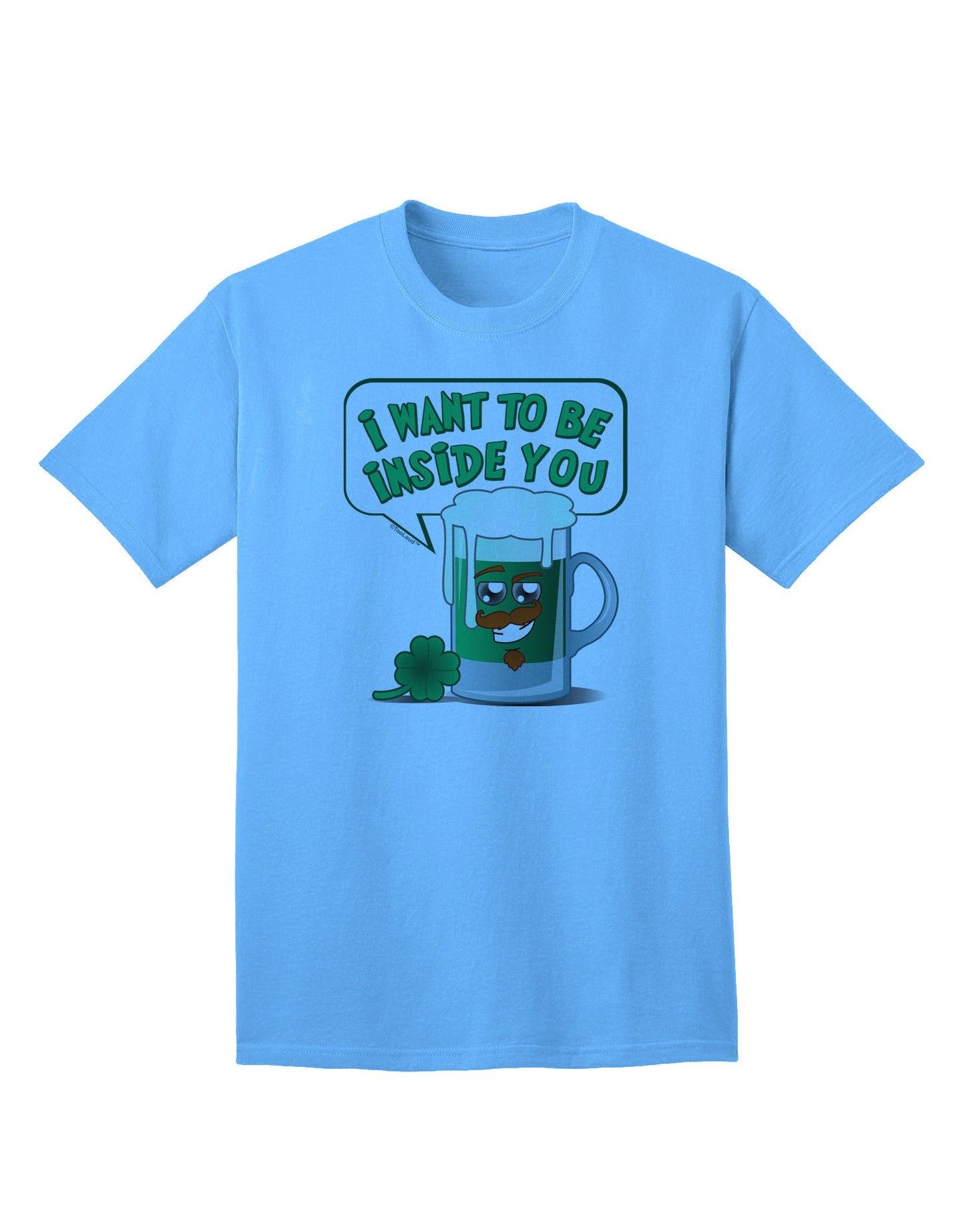 Green Beer - Inside You Premium Adult T-Shirt Collection-Mens T-shirts-TooLoud-Aquatic-Blue-Small-Davson Sales