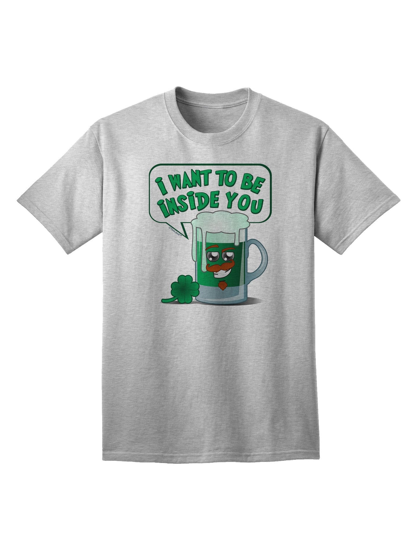 Green Beer - Inside You Premium Adult T-Shirt Collection-Mens T-shirts-TooLoud-AshGray-Small-Davson Sales