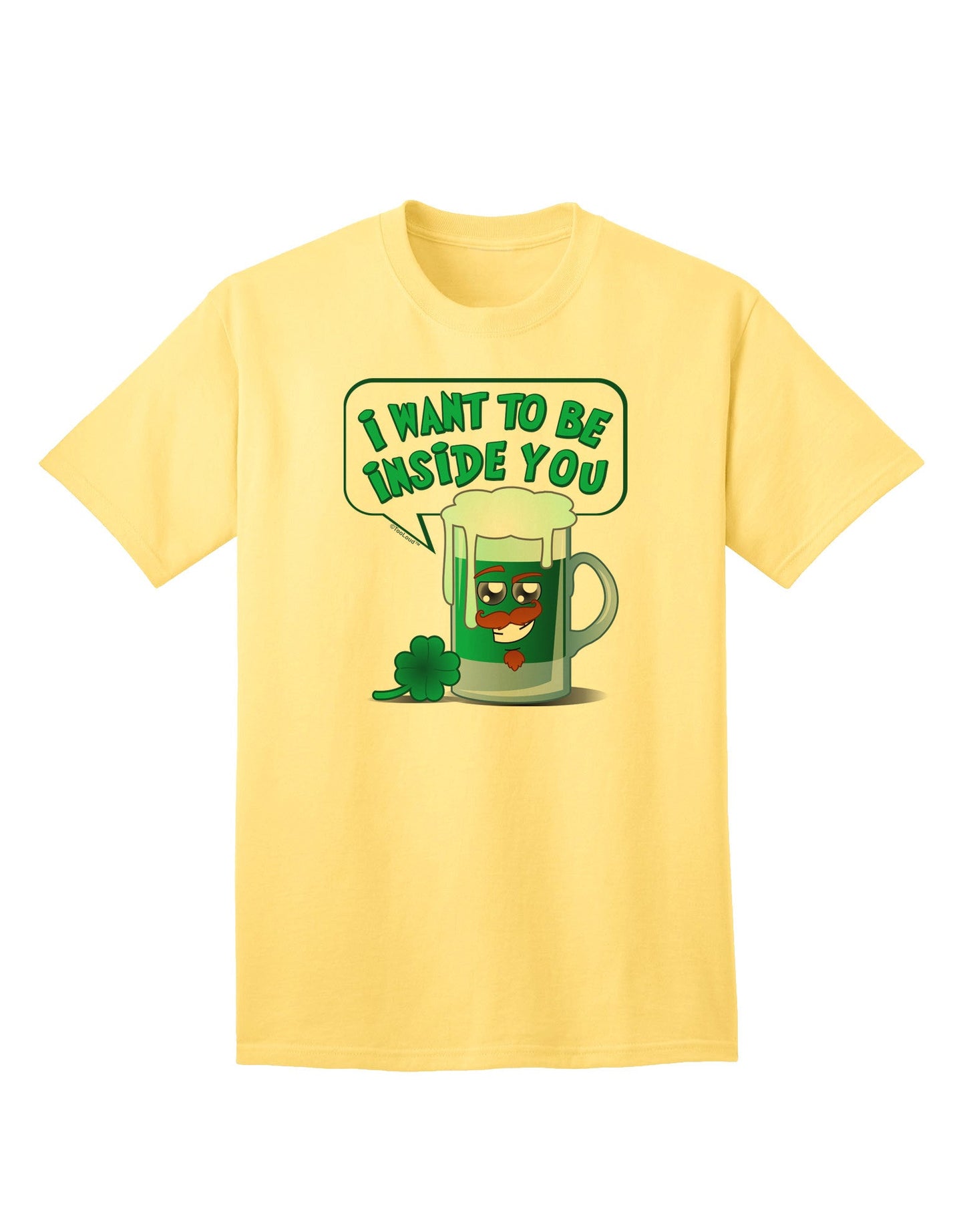 Green Beer - Inside You Premium Adult T-Shirt Collection-Mens T-shirts-TooLoud-Yellow-Small-Davson Sales