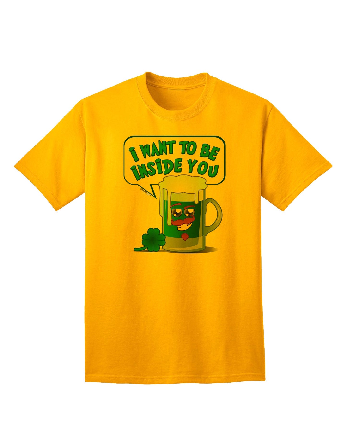 Green Beer - Inside You Premium Adult T-Shirt Collection-Mens T-shirts-TooLoud-Gold-Small-Davson Sales