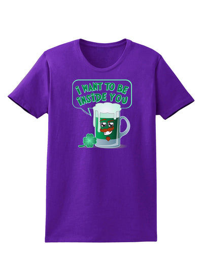 Green Beer - Inside You Womens Dark T-Shirt-TooLoud-Purple-X-Small-Davson Sales