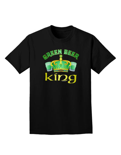 Green Beer King Adult Dark T-Shirt-Mens T-Shirt-TooLoud-Black-Small-Davson Sales