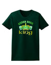 Green Beer King Womens Dark T-Shirt-TooLoud-Forest-Green-Small-Davson Sales