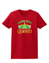 Green Beer Queen Womens Dark T-Shirt-TooLoud-Red-X-Small-Davson Sales