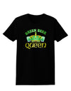 Green Beer Queen Womens Dark T-Shirt-TooLoud-Black-X-Small-Davson Sales