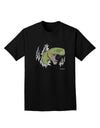 Green Dinosaur Breaking Free Adult Dark T-Shirt by TooLoud-Mens T-Shirt-TooLoud-Black-Small-Davson Sales